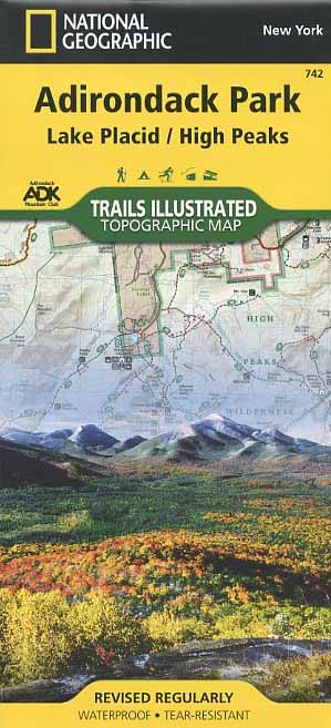 Trails Illustrated Adirondack Park trail map Book - Bondcliff Books