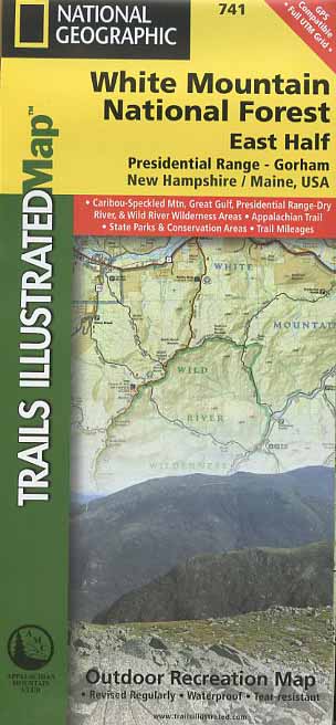 Trails Illustrated White Mountain National Forest (East Half) map Book ...